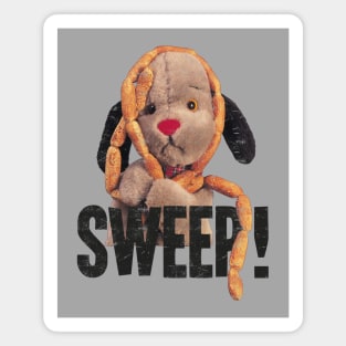 Sooty Sausages Sweep Distressed Magnet